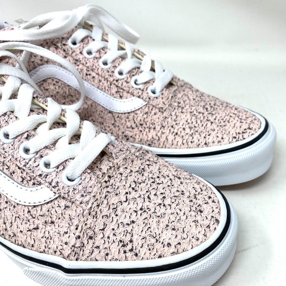 🌹 Sale 🌹 VANS Old Skool Boucle Pink Women’s Size 8 9 Sneakers VN0A38G118B - Picture 8 of 16